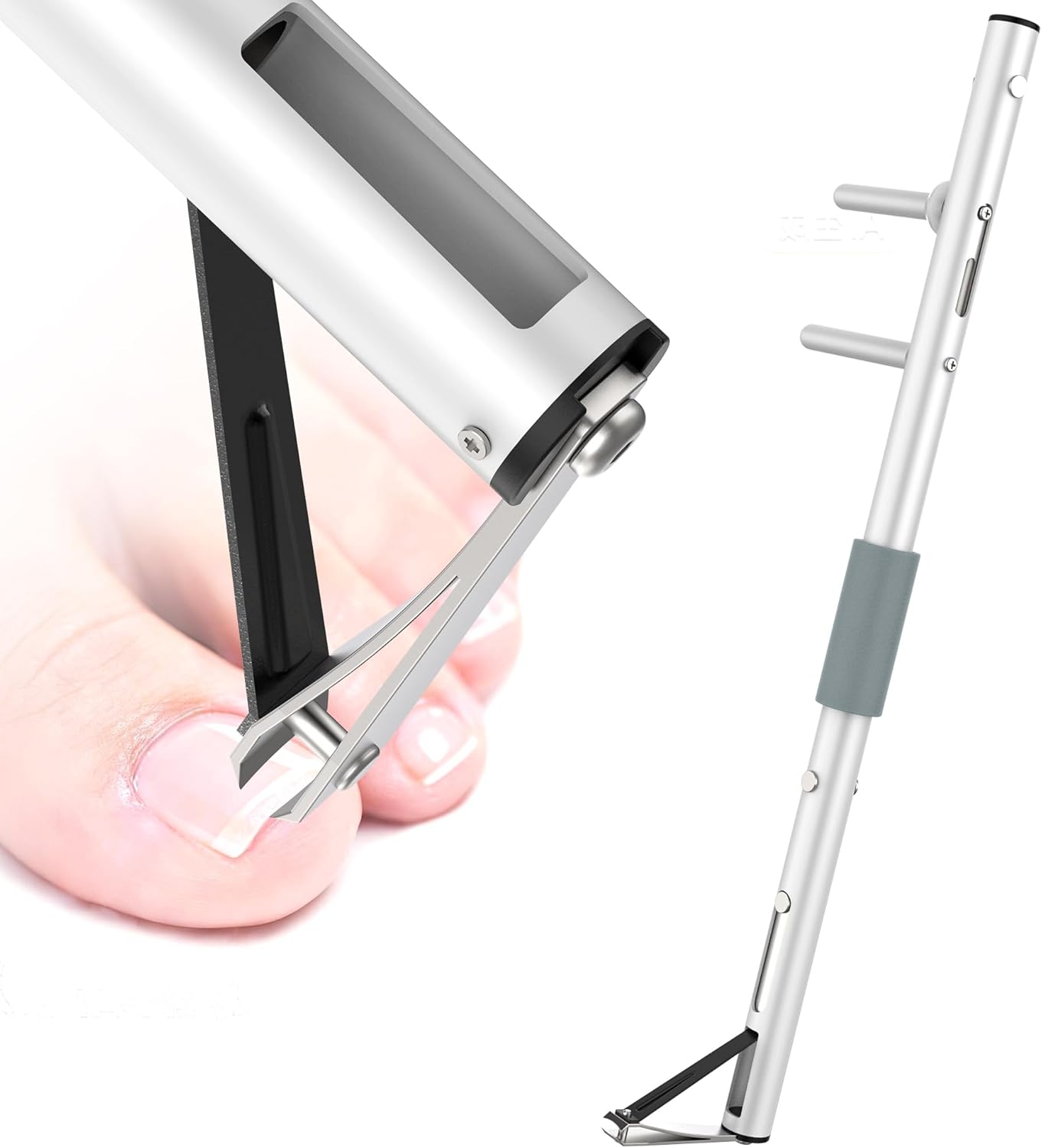 Long Handled Toenail Clippers - Ergonomic Design for Thick Nails | Ideal for Seniors & Arthritis Sufferers, 50cm