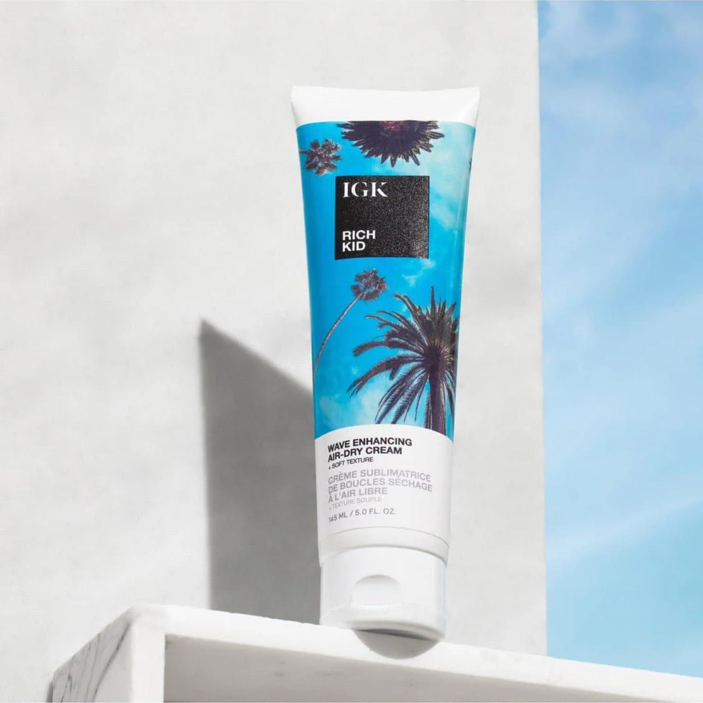IGK RICH KID Wave Enhancing Air-Dry Cream | Enhances Natural Texture with Soft Hold | Frizz Control with Natural Shine | 5 Oz
