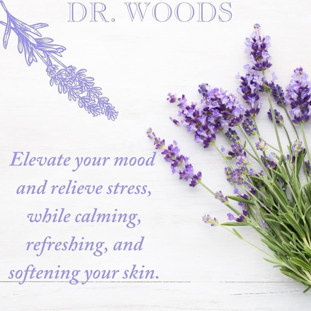 Dr. Woods Lavender Liquid Castile Soap - Castile Soap with Pure Lavender Oil, Body Wash for Men and Women, Natural Cleanser for Face, Hands, and Body - 32 Fl Oz, Pack of 3