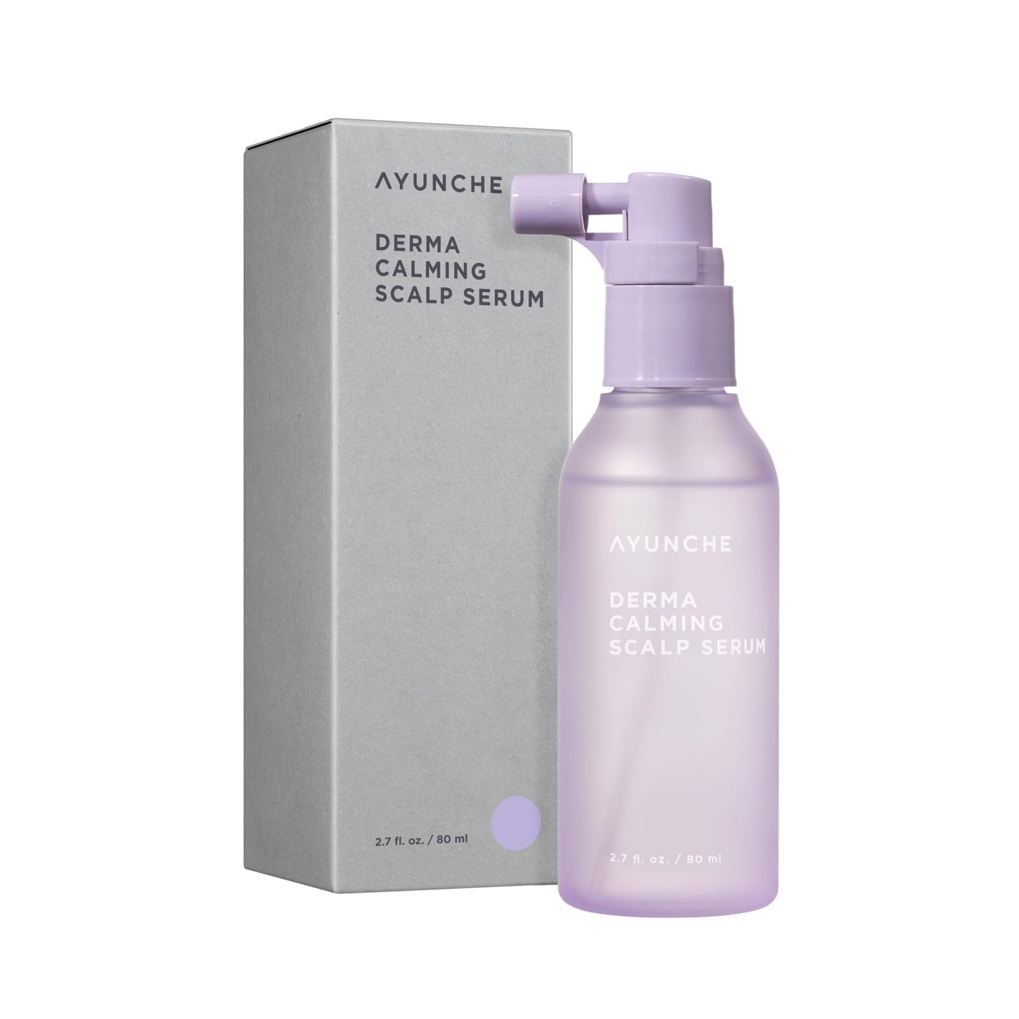 AYUNCHE Derma Calming Hair Serum 2.7 fl oz (80ml) [For Dry & Weakened Scalp] | Moisturizing and Soothing | Cica Hair Care | Vegan | Korean Salon Brand