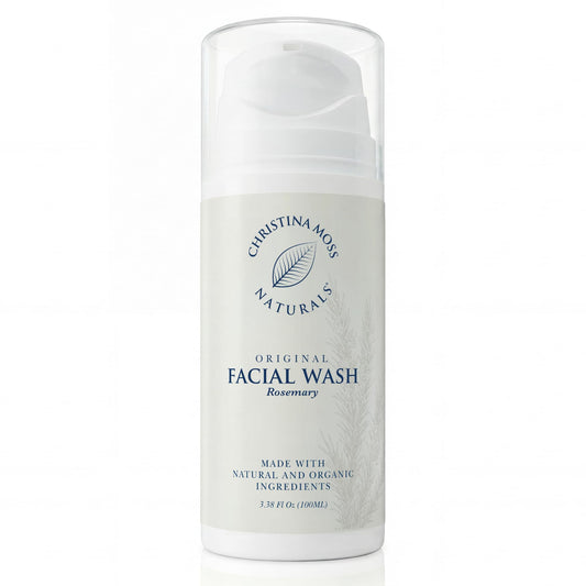 Christina Moss Naturals Face Wash for Women & Men – Gentle Facial Cleanser for All Skin Types, Organic Face Wash & Gel Cleanser for Daily Use, Non-toxic, Fragrance-, Paraben-, Sulfate-Free, 4 oz.