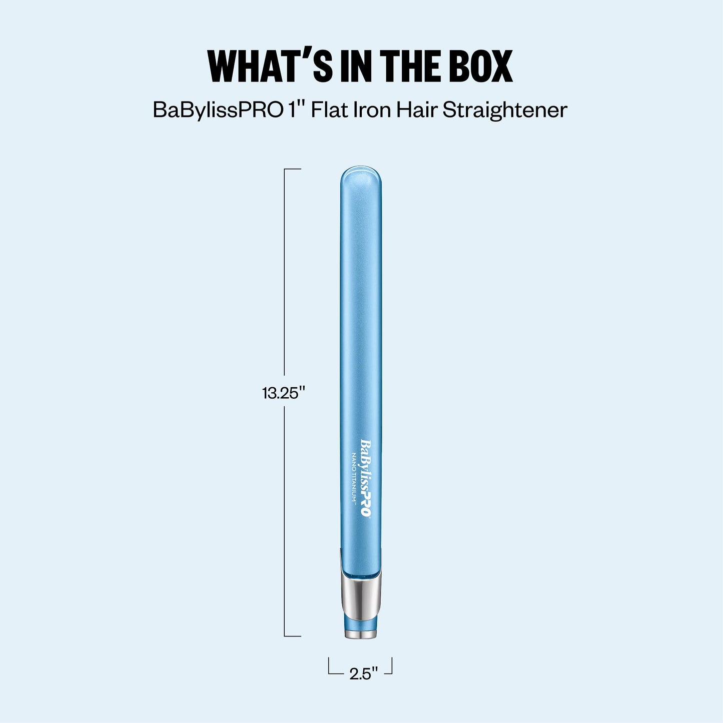BaBylissPRO Nano Titanium Flat Iron Hair Straightener