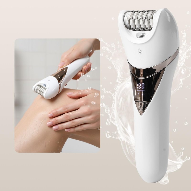 Epilator for Women,Cordless Epilators Hair Removal,Women Shaver for Leg,Armpit,Arm Trimmer,Shave& Epilate,Wide Head for Fast Epilation,Wet & Dry,2 Speeds