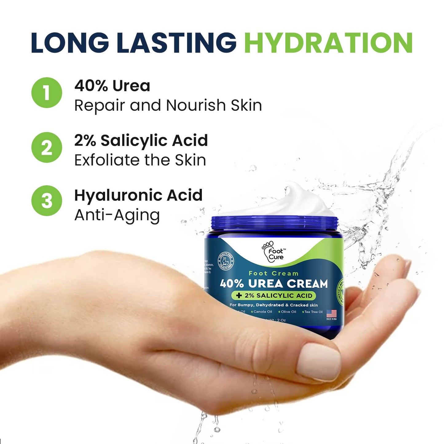 Tea Tree Oil Foot Balm - Hydrating Moisturizer for Dry, Cracked Feet | Soothes Irritated Skin & Treats Athletes Foot