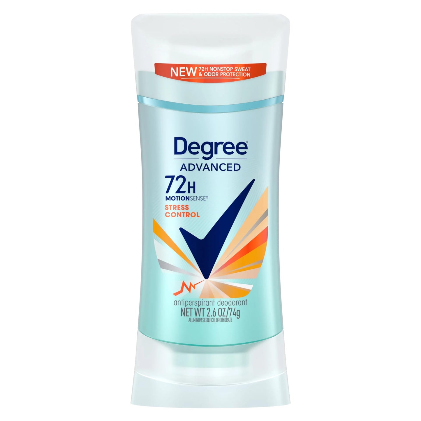 Degree Deodorant 2.6 Ounce Womens Motion Sense Stress Control (Pack of 6)