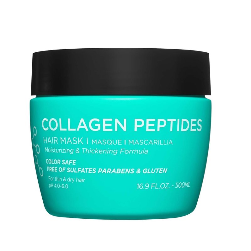 Luseta Thickening Hair Mask with Collagen Peptides Strenghten and Moisturize for Thin & Dry Hair, Promote Thickness and Reduce Breakage for Fuller-Looking Hair 16.9oz