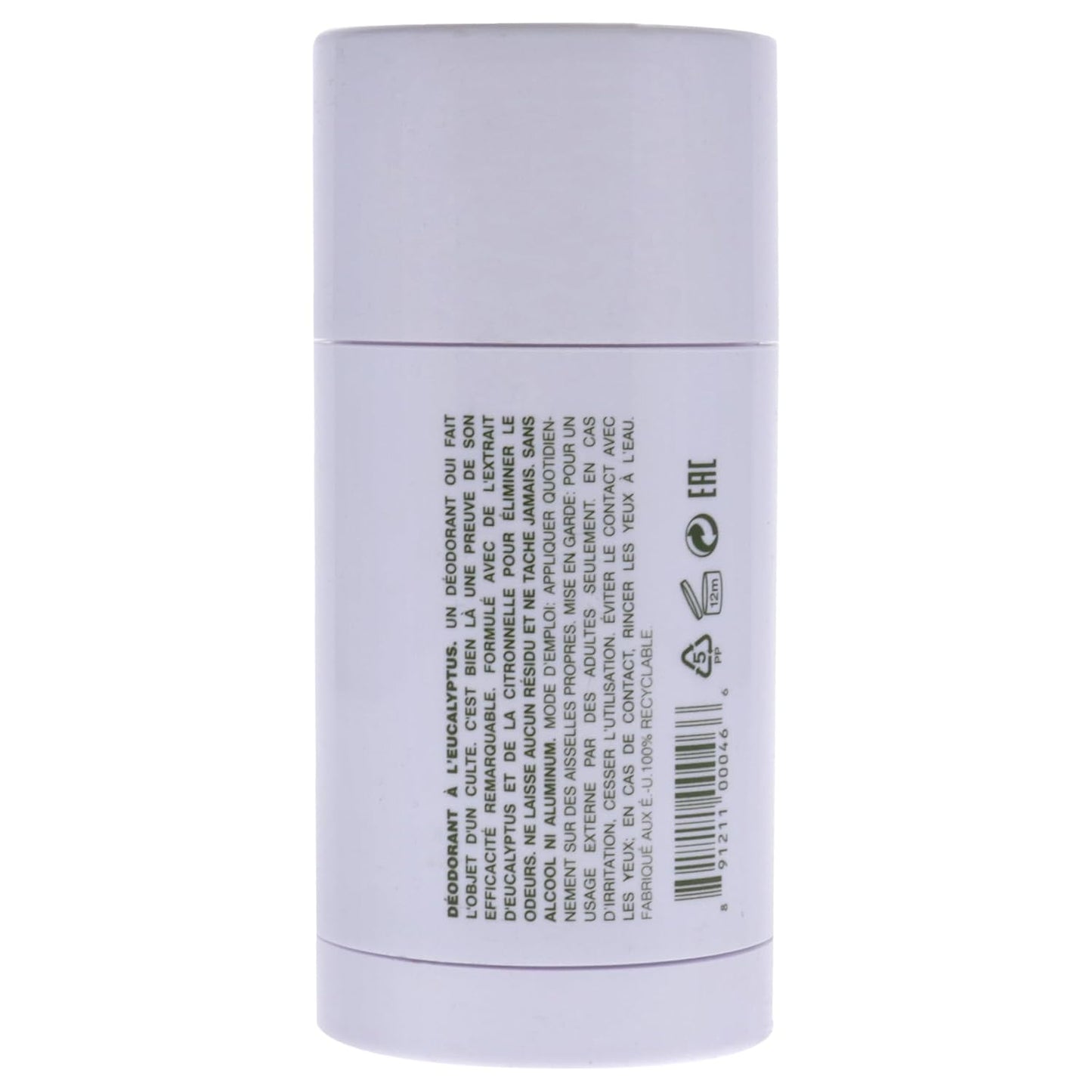 MALIN+GOETZ Eucalyptus Deodorant - Natural Odor & Sweat Defense | 2.6 Fl Oz, Clear, Aluminum-Free (Pack of 2)