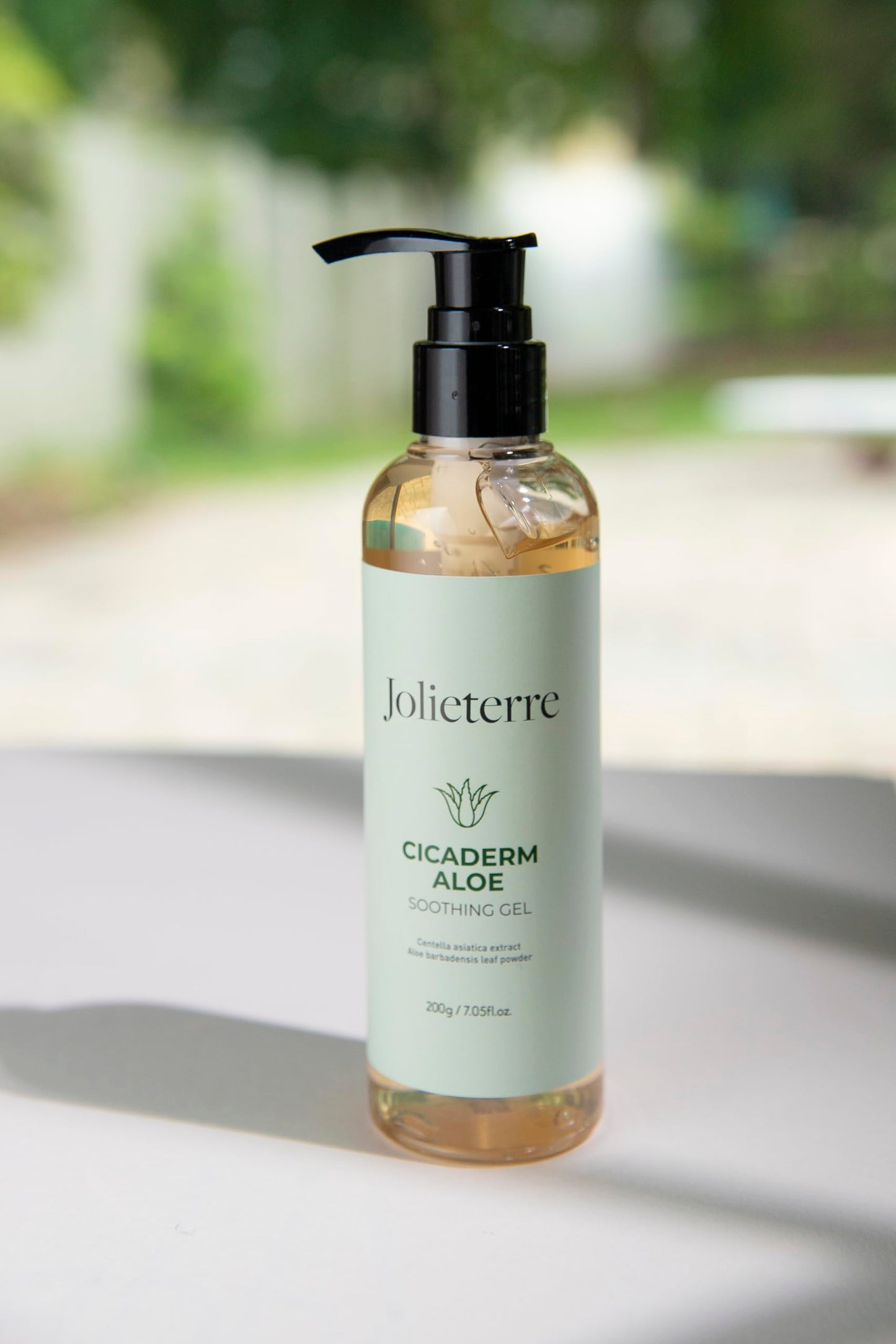 Jolieterre CicaDerm Aloe Soothing Gel for Face & Body – Calming Gel with Cica & Aloe Vera, 200ml
