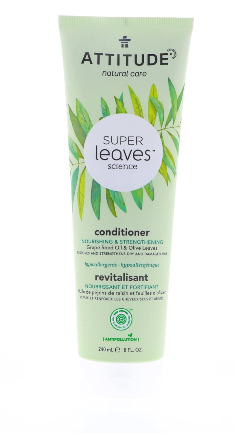 Natural Conditioner - Nourishing & Strengthening with Grape Seed Oil & Olive Leaves | 8 oz (240 ml)