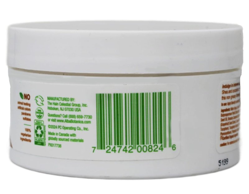 Alba Botanica Kukui Nut Body Cream - Moisturizing Skin Hydration | 6.5 Oz Bottle (Pack of 2)