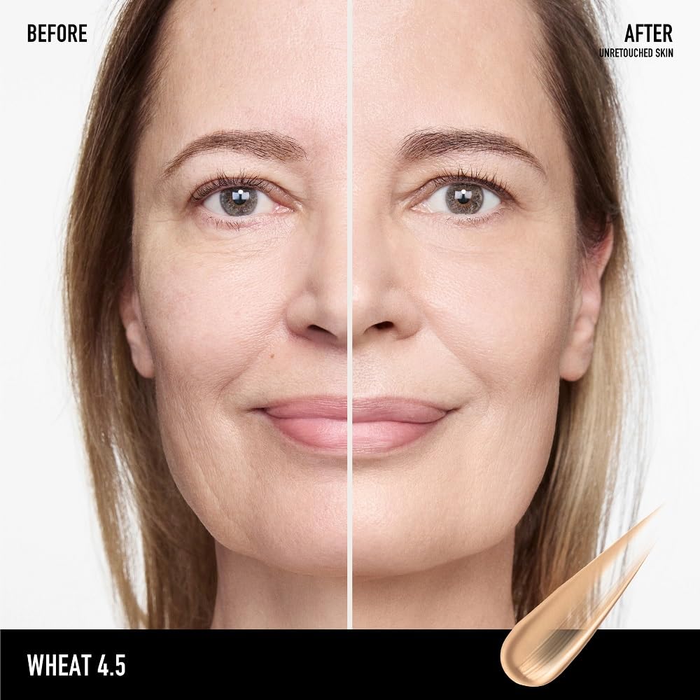 bareMinerals Complexion Rescue Tinted Moisturizer for Face with SPF 30, Full Size, Wheat 4.5, Vegan, Cruelty-Free & Dermatologist-Tested