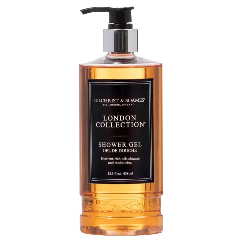 Gilchrist & Soames London Shower Gel & Body Wash – Hydrating Cleanser with Red Tea, Soy, & Grape Seed Oil – Sulfate, Paraben, & Cruelty Free Cleanse with Crisp, Clean Scent, 15.5 oz.