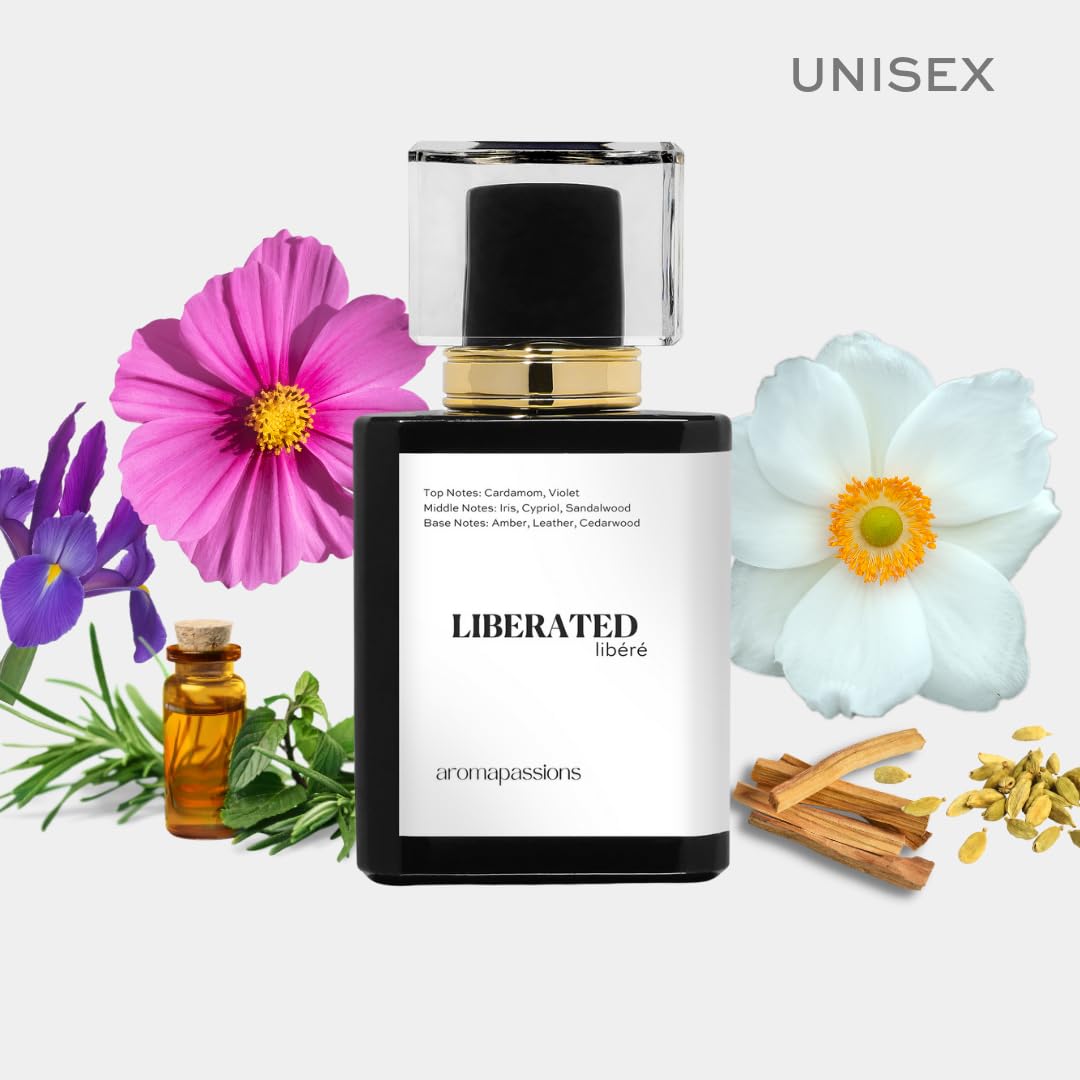 LIBERATED | Inspired by SANTAL 33 | Pheromone Perfume Cologne for Men and Women | Extrait De Parfum | Long Lasting Dupe Clone Essential Oil Fragrance | Perfume De Hombre Mujer