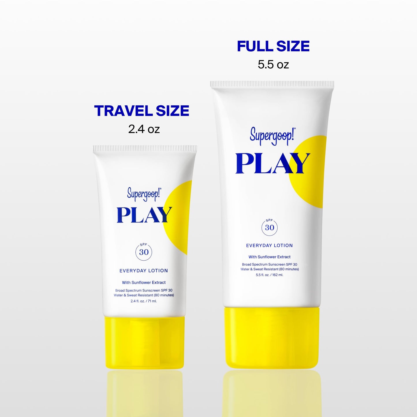 Supergoop! PLAY Everyday Lotion SPF 50 - Broad Spectrum Body & Face Sunscreen - Great for Active Days - Fast Absorbing, Water & Sweat Resistant - 2.4 fl oz