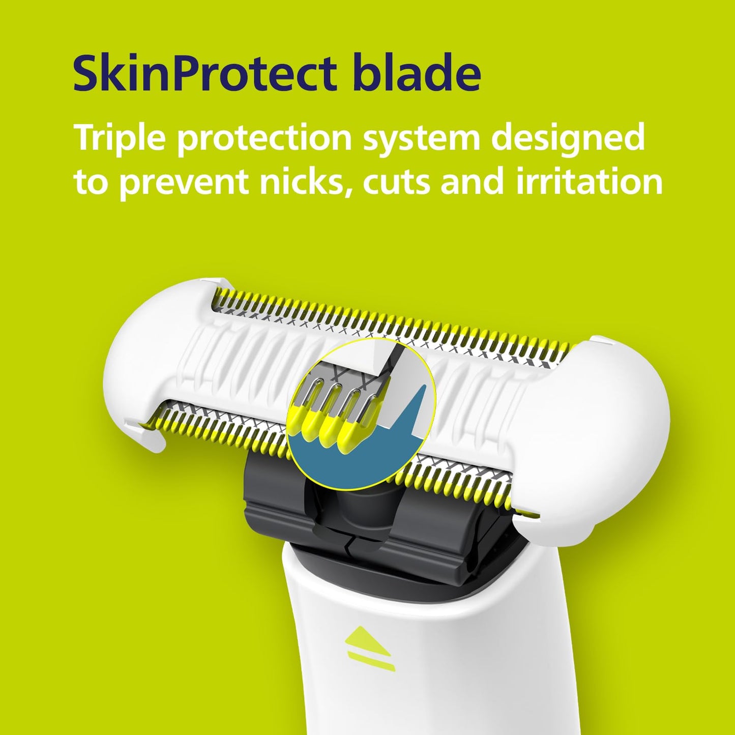 Philips Norelco OneBlade Intimate, Designed for Pubic Grooming, Trim & Shave with Extra Skin Protection, Waterproof