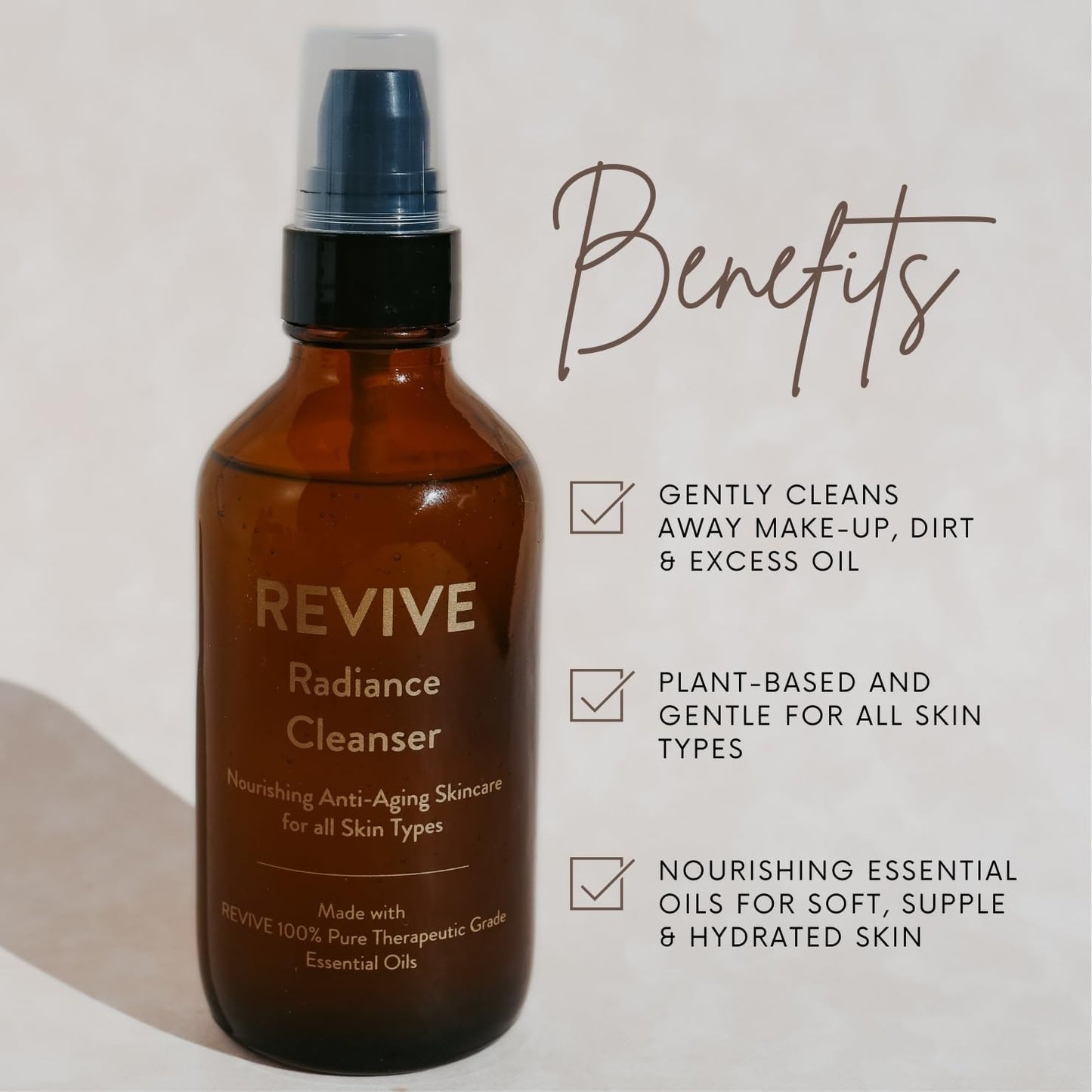 Revive Skin Health Essential Oil Blend - Non-Toxic Radiance Cleanser for Glowing Skin | 4 oz