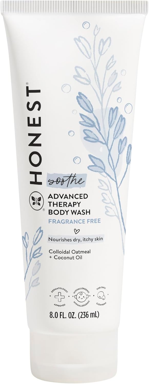 Eczema Soothing Therapy Body Wash - Gentle Cleansing for Babies | Naturally Derived Oatmeal, 8 oz