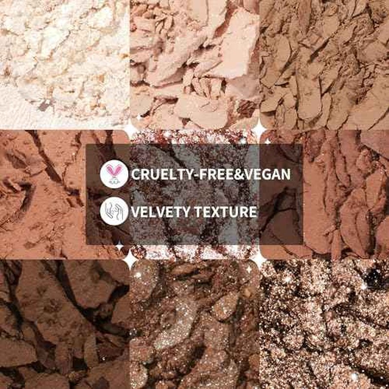 docolor Neutral Eyeshadow Palette 9 Colors Nude Brown Eyeshadow Palette Eye Shadow Palette Makeup Palettes with Velvety and Silky Finishes Highly Pigmented Mattes Shimmers Glitter Eye Makeup Palettes