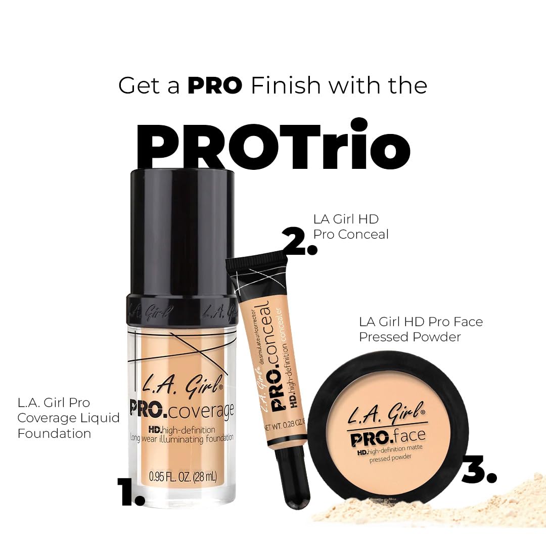 L.A. Girl HD Pro.Conceal, Almond GC979 (Pack of 2)