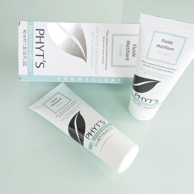Phyts Purity Mattifying Fluid - Face Moisturizer for Oily Skin - Face Cream with Absorbent Silicas and Essential Oils - Refines Skin Texture - 1.35 oz