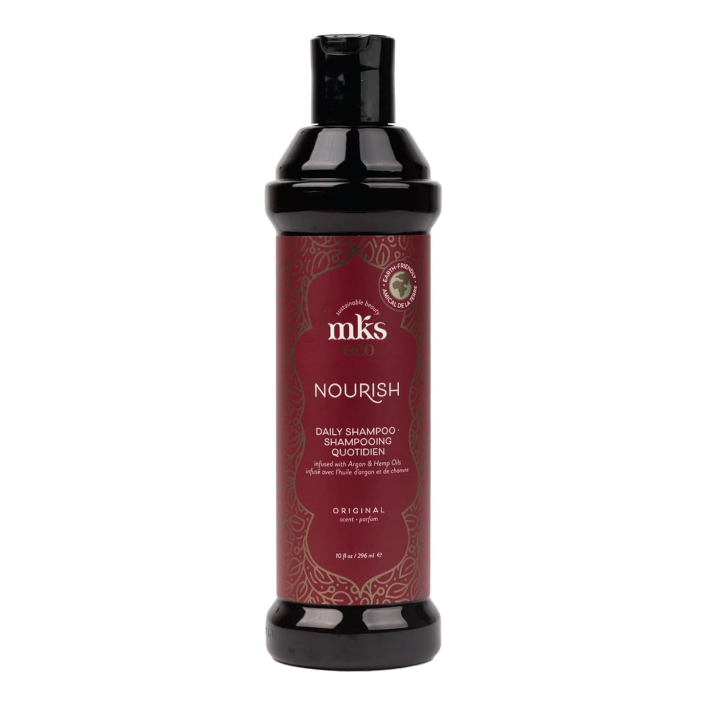 Eco Nourish Shampoo - Cleanses & Strengthens Fine Hair | Moroccan Argan Oil, Vegan, Color Safe