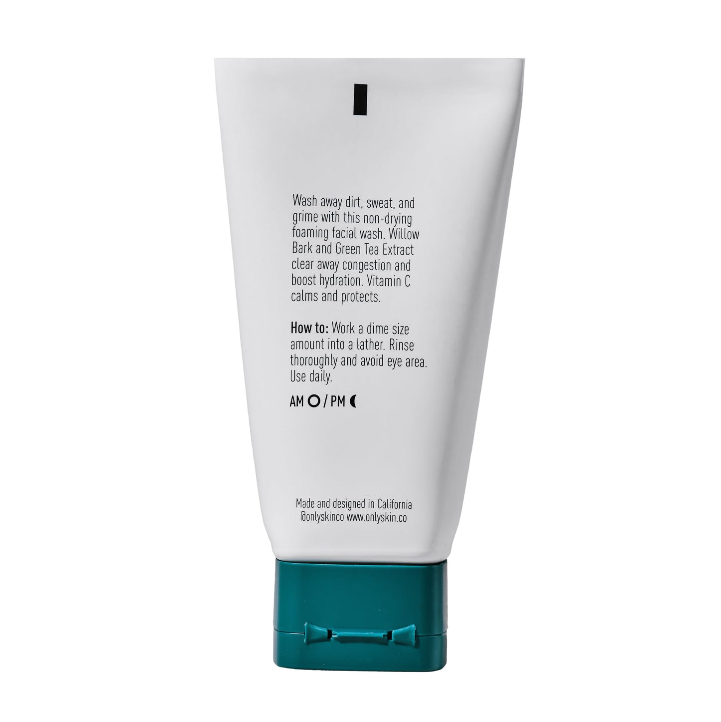 Only Skin, Foaming Daily Face Cleanser (3 Ounce) - Daily Face Wash, Cleanses Face without Drying Out Skin, Includes Green Tea Extract to Soothe Skin, Sodium PCA to Lock In Moisture