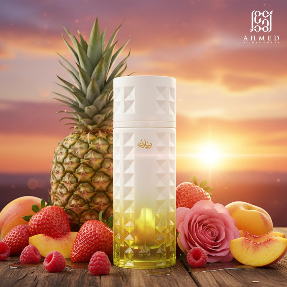 AHMED MARIN 100 ML Fresh and Dewy Fruity-Floral-Aquatic Fragrance for Men and Women, featuring Sandalwood and Vanilla Beans Accords