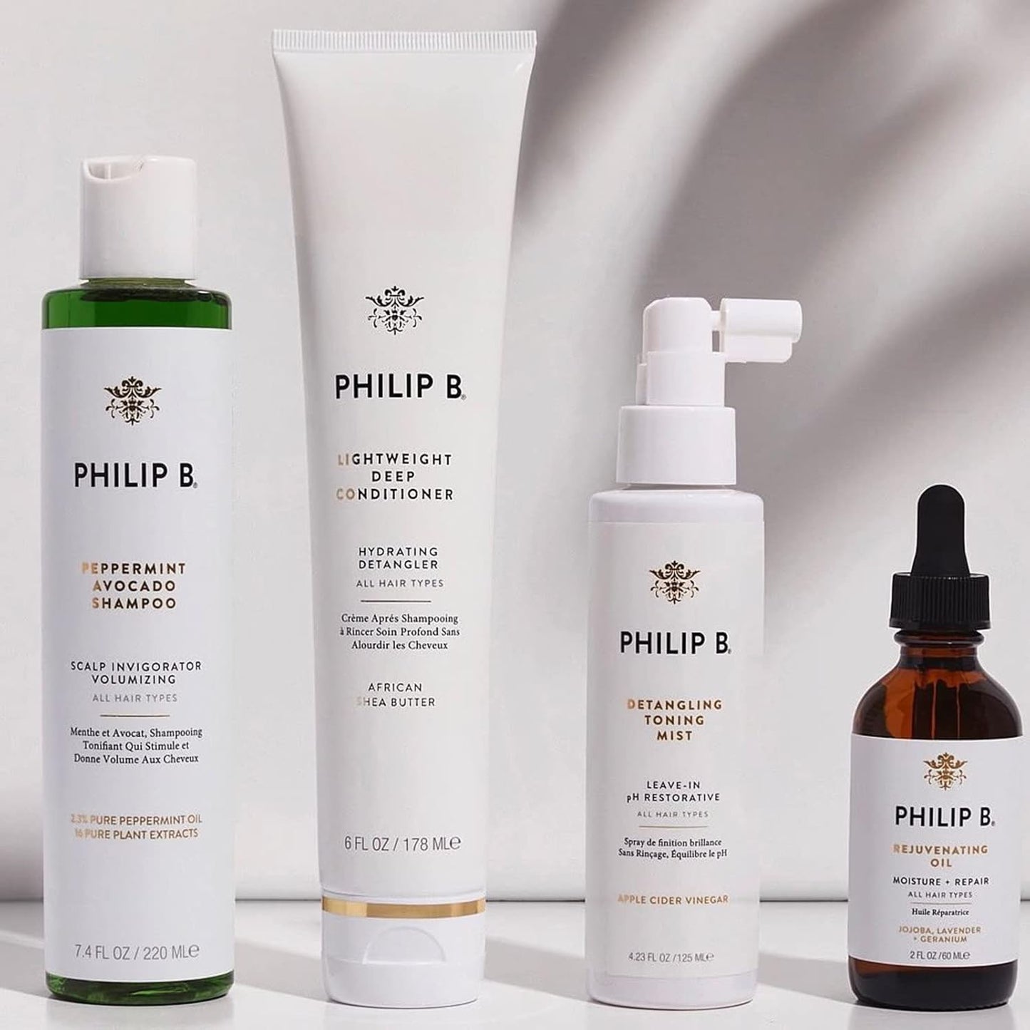 Philip B Lightweight Deep Conditioner - Hydrating Detangler for All Hair Types | 6 fl. oz.