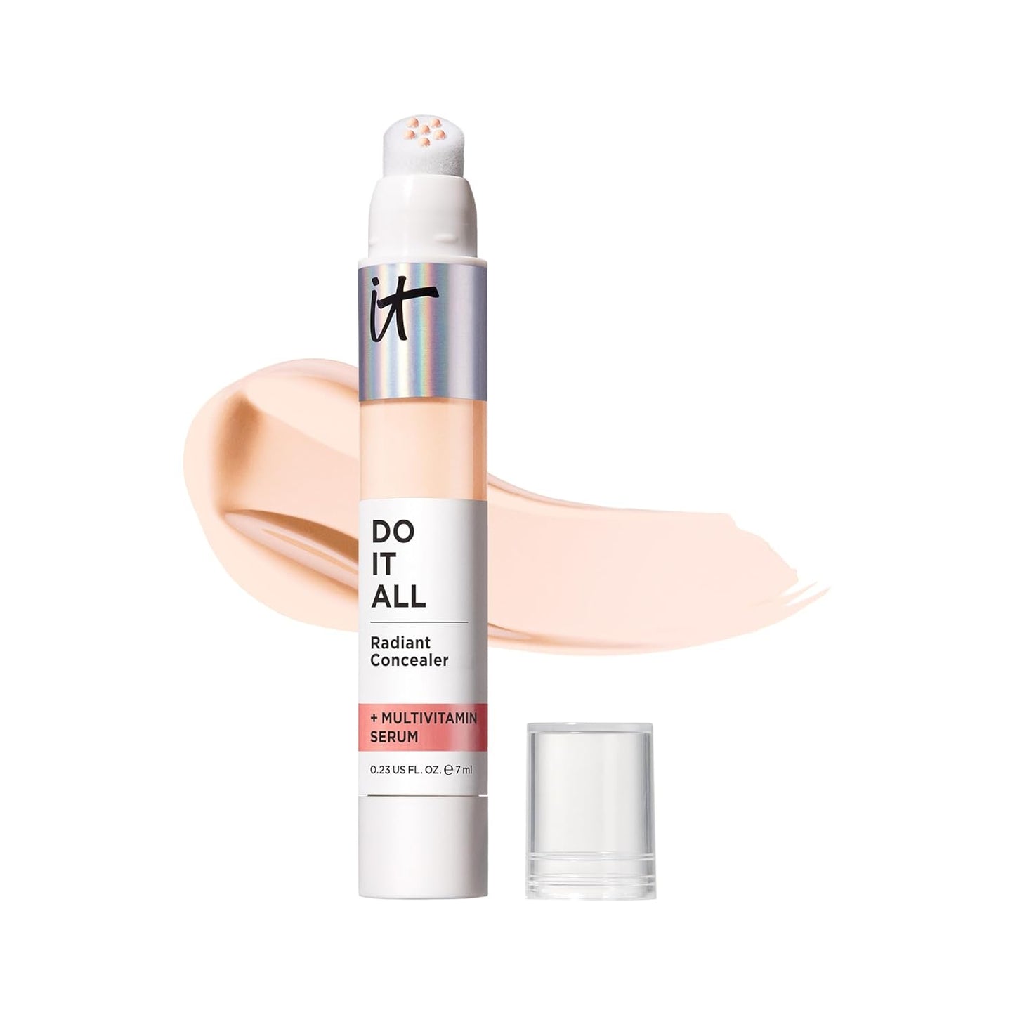 IT Cosmetics Radiant Concealer - Hydrating, Creaseless Medium Coverage with Niacinamide & Hyaluronic Acid | 0.2 Fl Oz