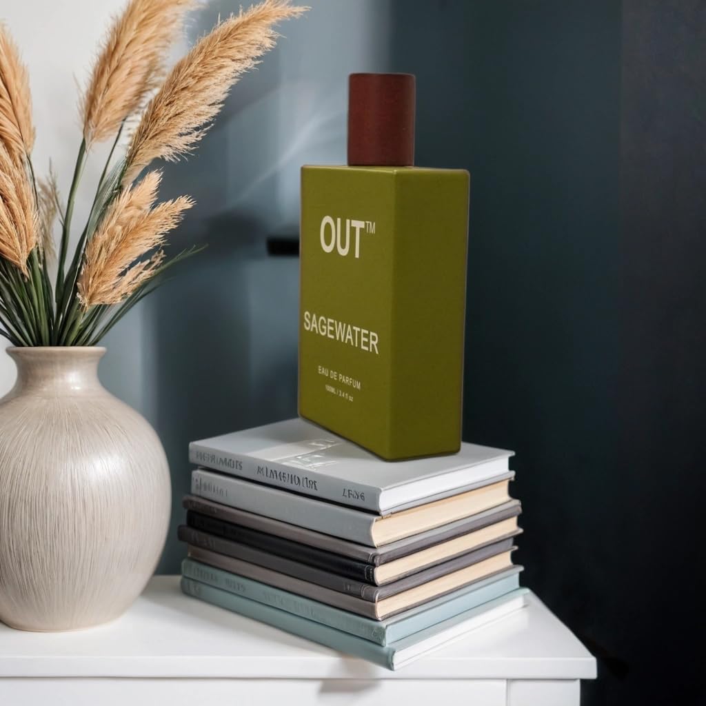 Sagewater OUT Eau de Parfum, Men's Fragrance, Woody Scent with Sagebrush, Pine, and Amber Notes, Rugged yet Refined