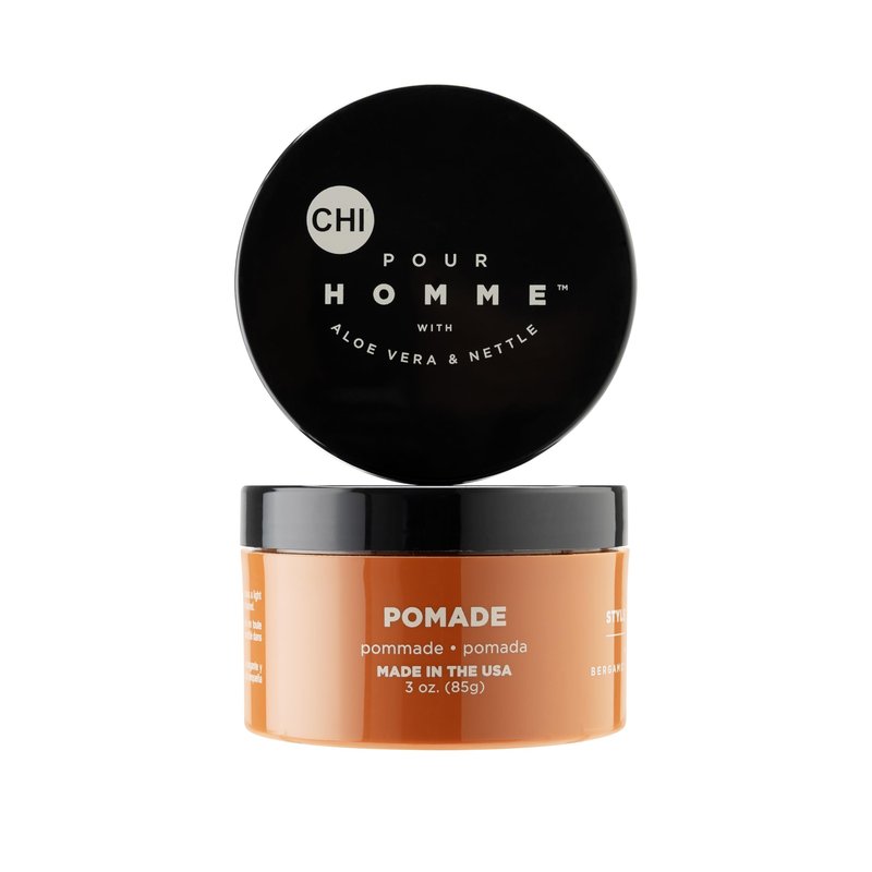 CHI Pour Homme Maximum Hold Styling Pomade Cream for Men, Smooth, Long-Lasting Hair Control with Texture & Definition, Non-Flaking Formula, Fresh Woody Scent, 6 oz