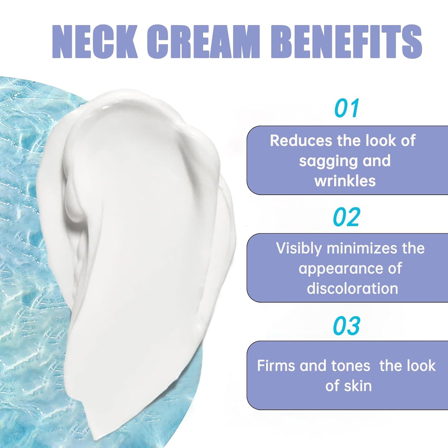 Neck Firming Cream - Anti-Aging Tightening & Lifting Formula for Sagging Skin | 1.7 oz