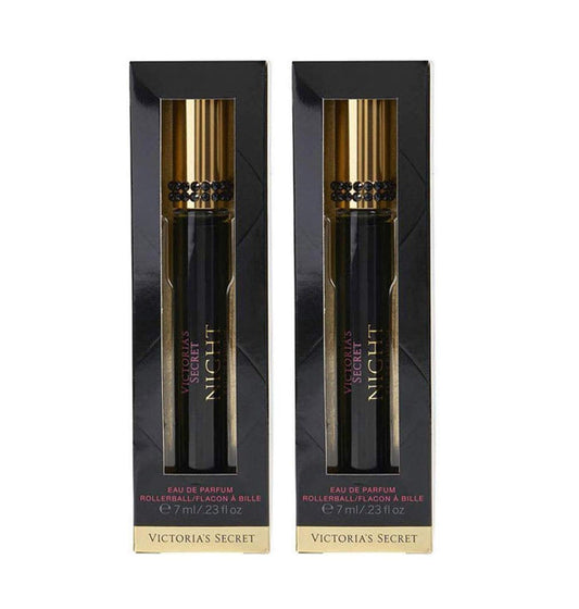 Victoria's Secret Night Eau De Parfum Rollerball Travel Size .23 Ounce (Night, 2 Pack)
