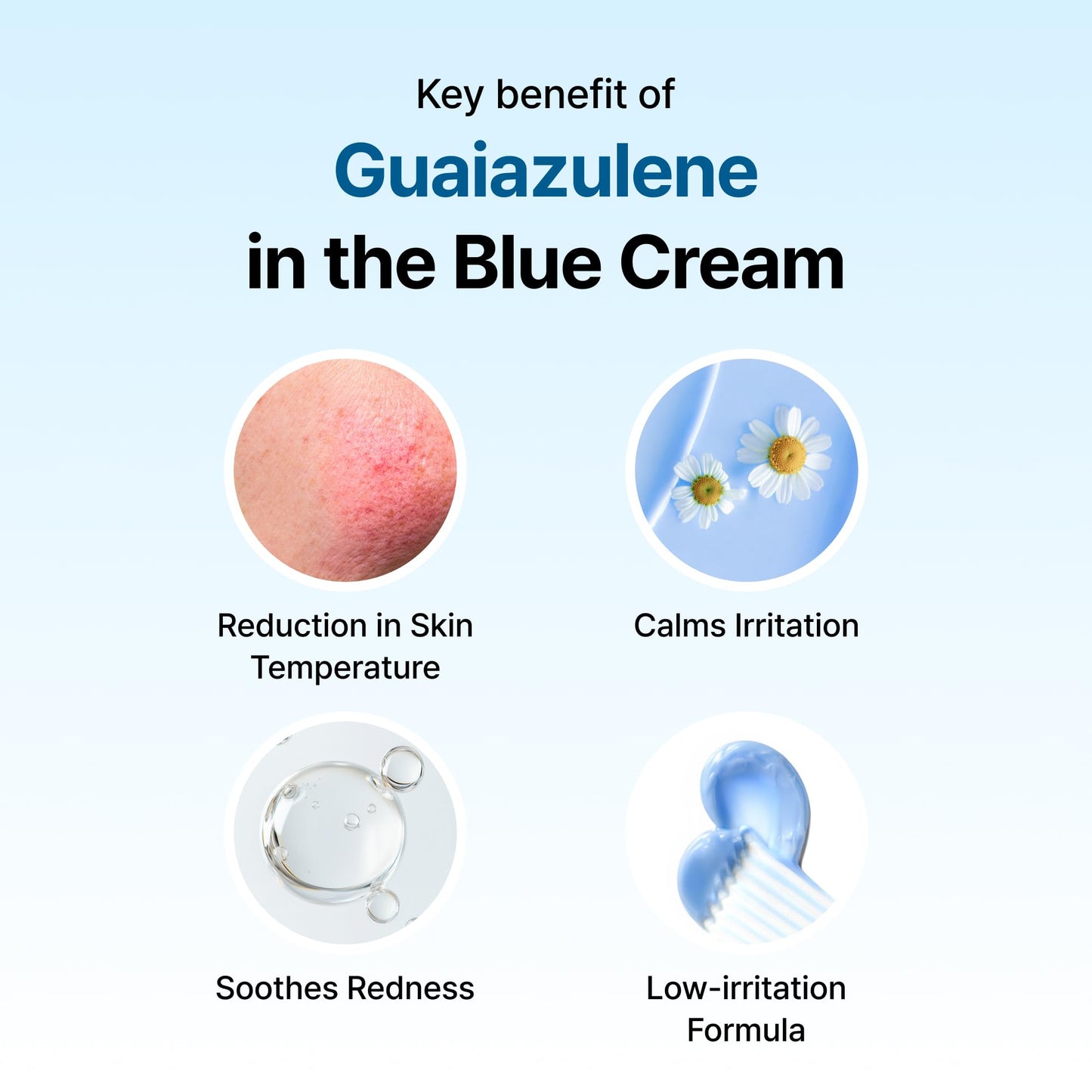 DearKlairs Blue Calming Cream | Face Moisturizer for Redness Relief, 2.11oz