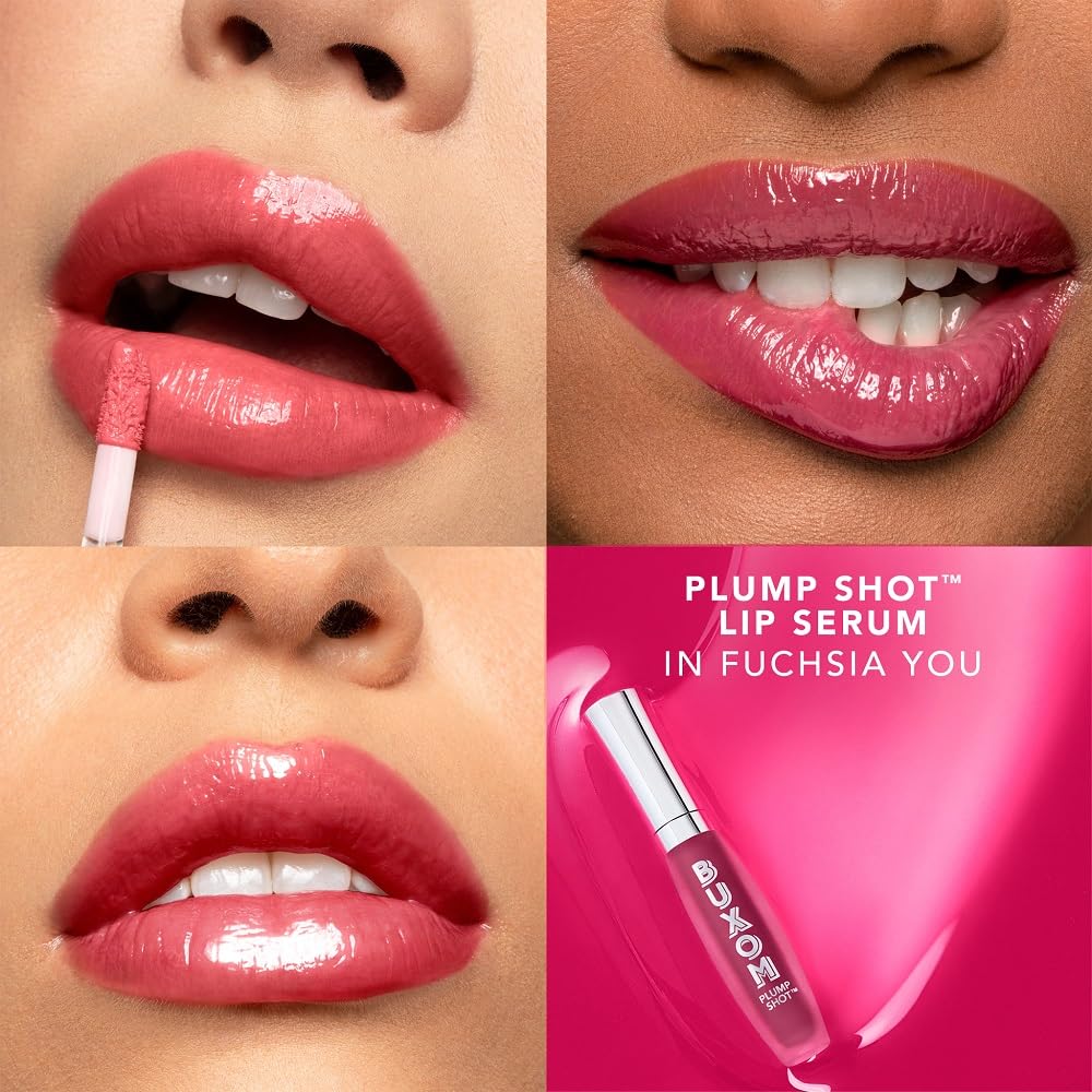 Buxom Plump Shot Peptides Lip Serum, Fuchsia You