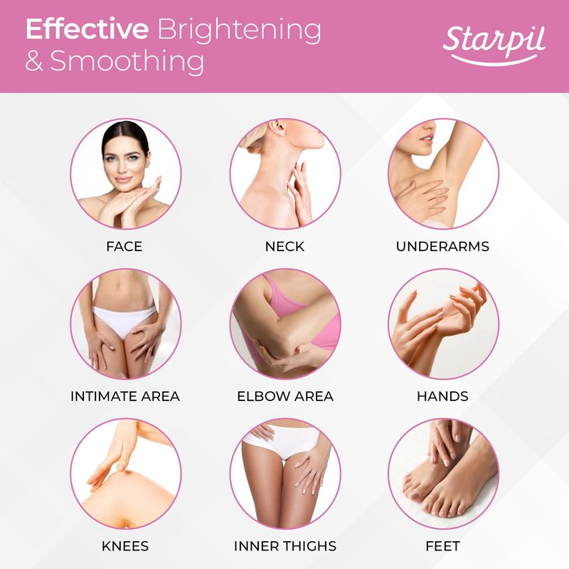 Starpil Wax | 1000g Pink Hypoallergenic Hard Wax Beads for Body Hair Removal - Stripless, Coarse Hair, Sensitive Skin