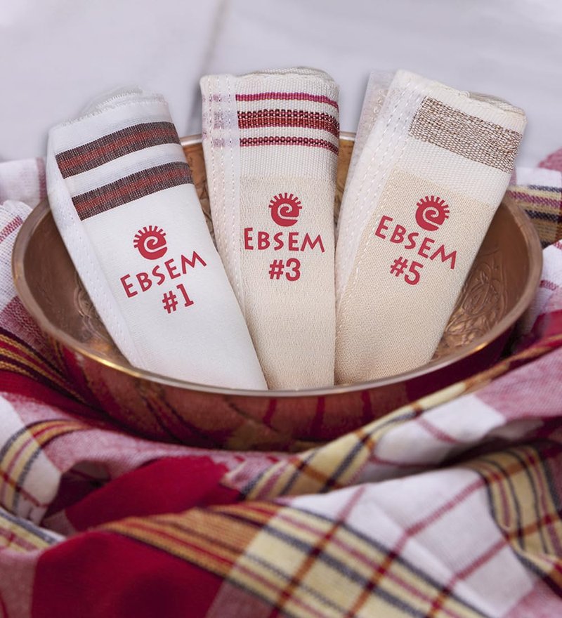 EBSEM 3 Different Gloves Turkish Bath Hamam Hammam Spa Exfoliator Peeling Kese Mitt Face, Body, Foot Exfoliating Gloves