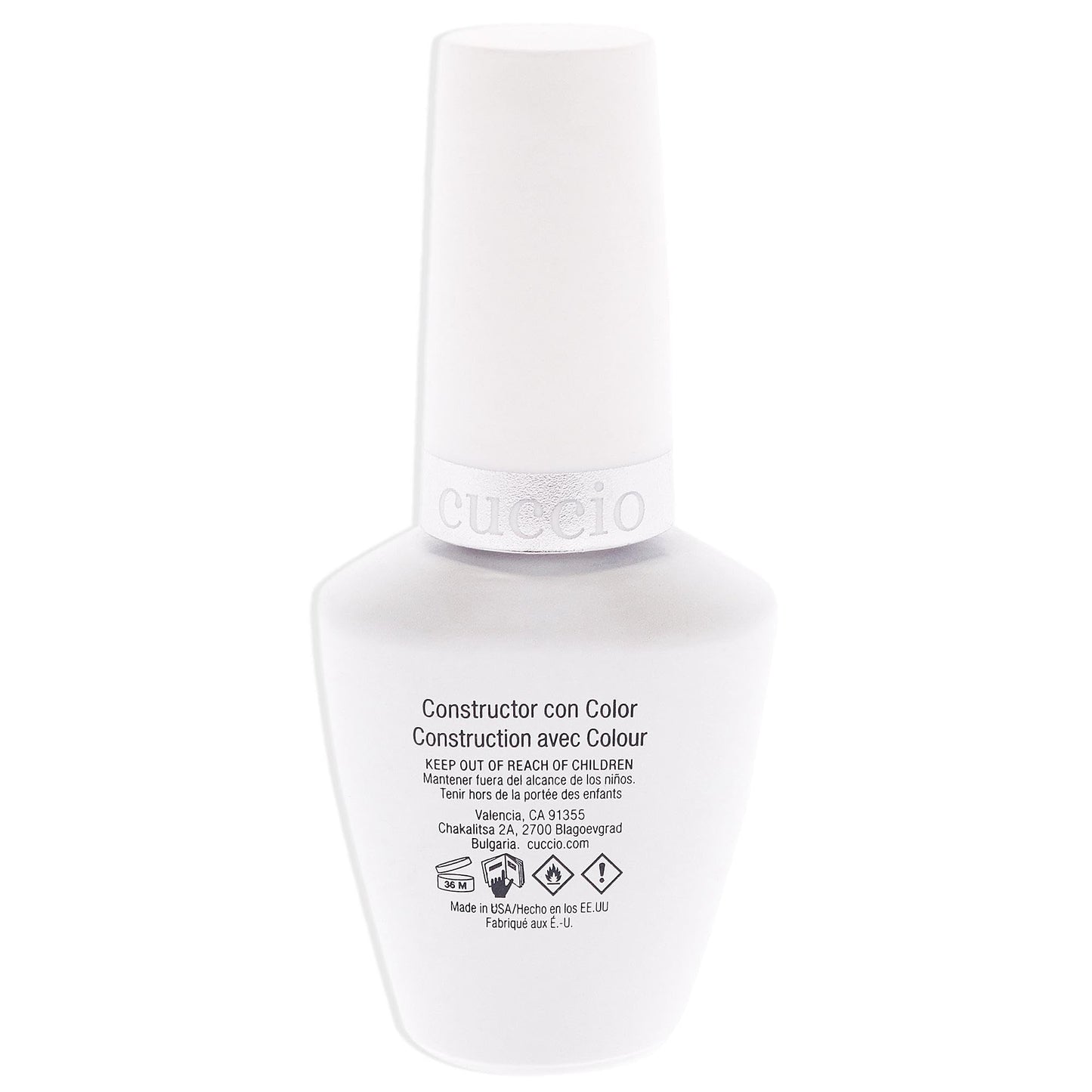Cuccio Pro Brush-On Colour Builder Soak Off Gel - LED and UV Self-Leveling Lightweight Formula - Camouflages Re-Growth and Corrects Uneven Nail Beds - Base Coat - Cherry Blossom - 0.43 oz