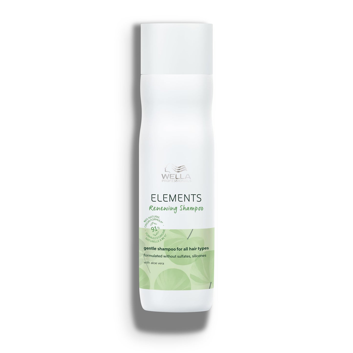 Wella Professionals Elements Renewing Shampoo with Aloe Vera | Gentle for All Hair Types | Without Sulfate & Silicone | 8.4 Fl Oz