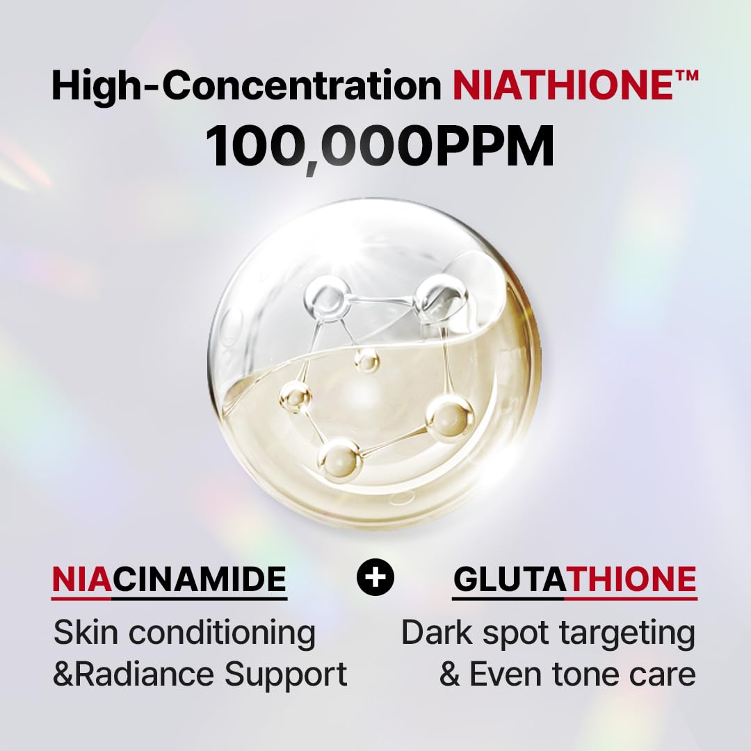 Anotherface Niathione Serum | 100,000ppm High-Concentration Glow Boosting Face Serum for Glass Skin | Niacinamide & Glutathione, Quick Absorbing Korean Skincare 1.41 oz.