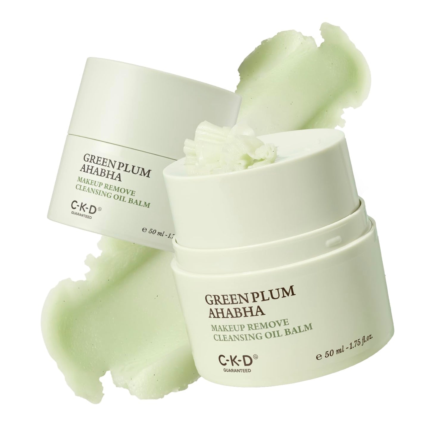 AHA·BHA Green Plum Cleansing Oil Balm - Exfoliating Sherbet Cleanser for Makeup & Blackhead Removal | 1.75 fl oz
