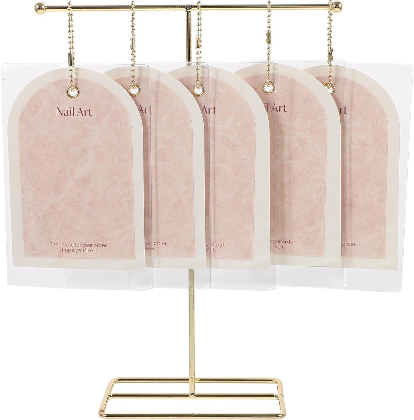 Nail Art Display Cards with Stand - False Nail Tips Sample Holder for Gel Polish | Manicure Tool