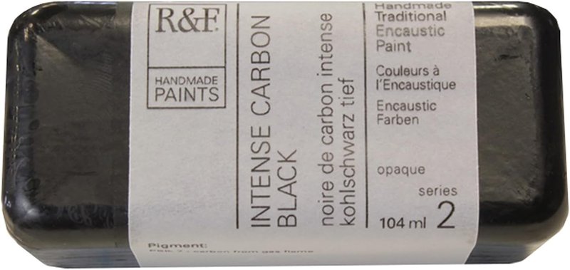 Artist Encaustic Paint - Intense Carbon Black, 104 ml | High-Quality Wax-Based Paint