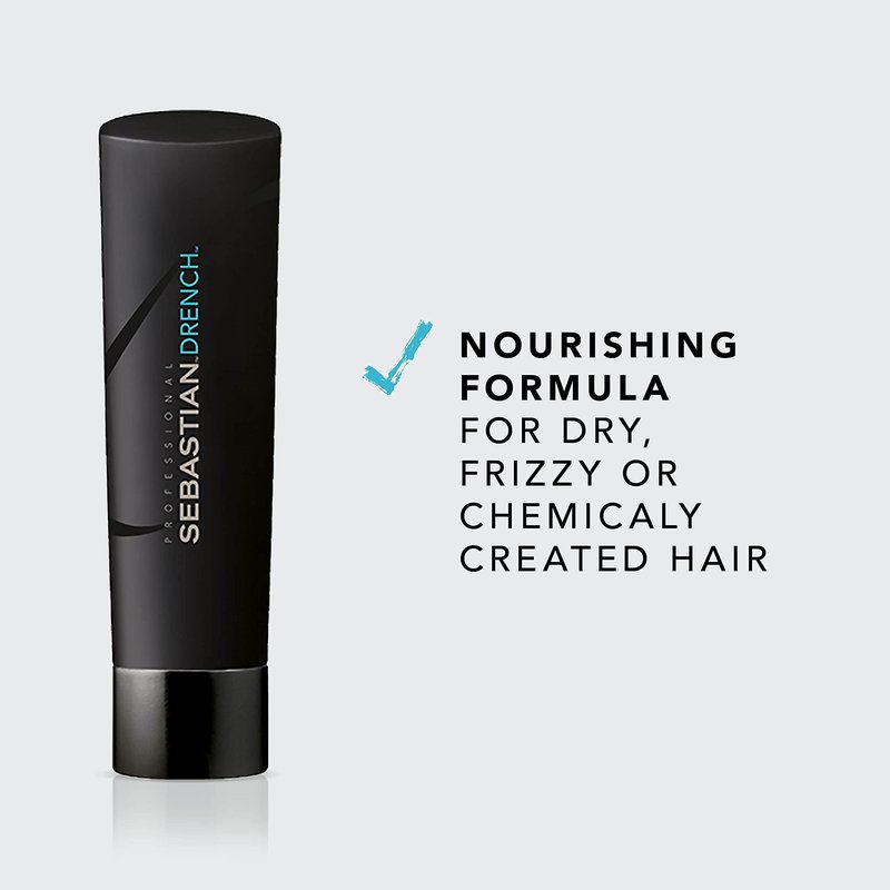 Sebastian Professional Drench Shampoo | Deep Moisturizing for Chemically Treated Hair | 8.4 fl oz