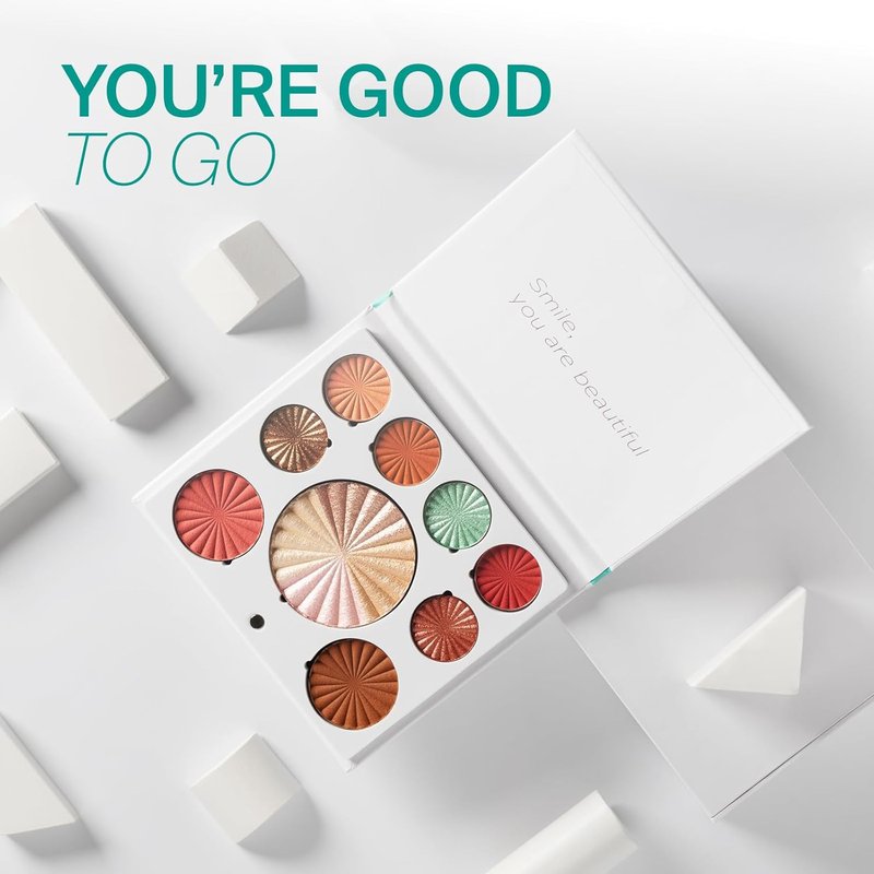 OFRA Mini Mix Face Palette - 2-in-1 Full Face Makeup with Blush, Eyeshadows, Highlighter & Bronzer | Travel-Friendly, Refillable Design