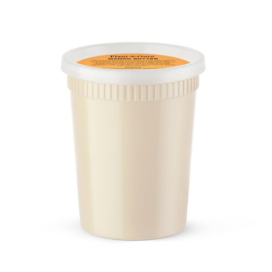 Plant Guru Raw Mango Butter 30 oz. / 1.9 lbs. - 100% Pure Natural Unrefined - Great for Skin, Body and Hair Growth. DIY Soap Making, Body Butter, Lotions and Creams.