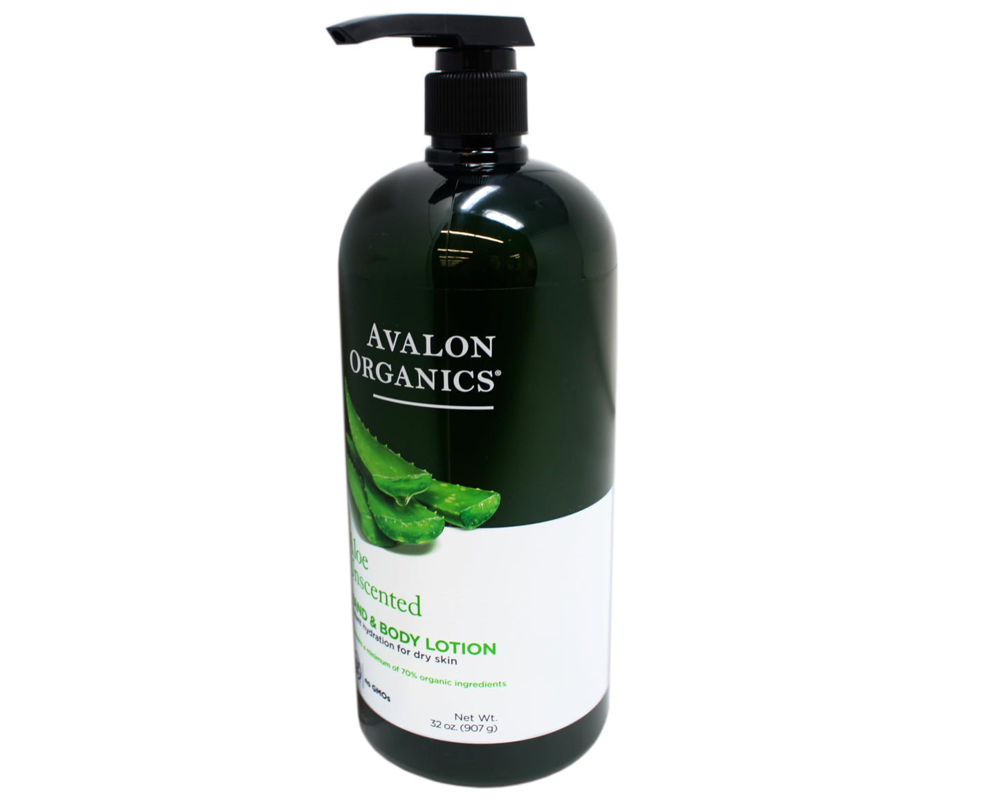 Avalon Organics Hand & Body Lotion for Dry Skin Aloe Unscented, 32 OZ