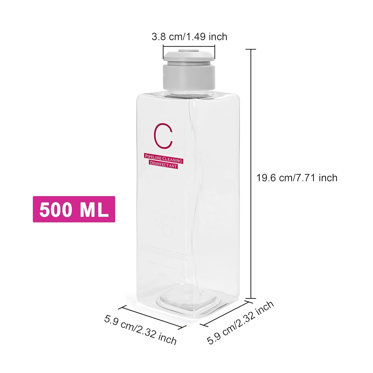 Hydrofacial Device Replacement Parts - A B C Bottle for Elitzia ETLB245/ETLB248 | Essential Beauty Machine Accessories