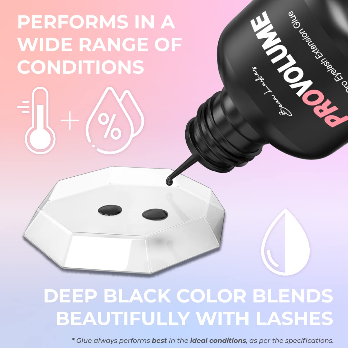 Sky Glue S+ 2 Pack & Pro Volume Eyelash Extension Glue | Professional Black Adhesive | Long Lasting Semi Permanent Lash Extensions | Super Strong & Fast Drying (1-2s) | 7+ Weeks Retention | 3 x 5ml