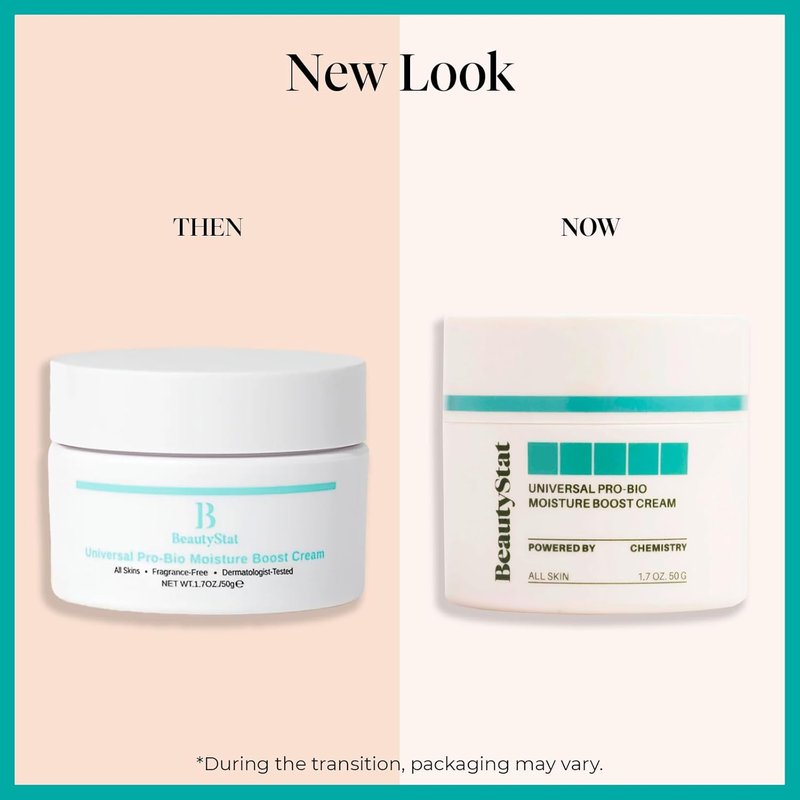 BeautyStat Probiotic 24HR Moisture Boost Cream - Daily Face Moisturizer with Probiotics & Hyaluronic Acid | 1.7oz / 50ml